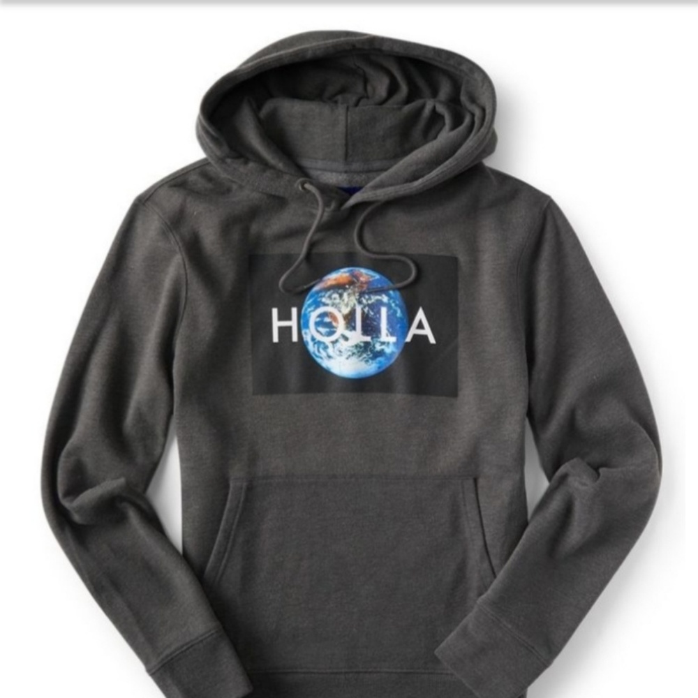 Grey holla hoodie